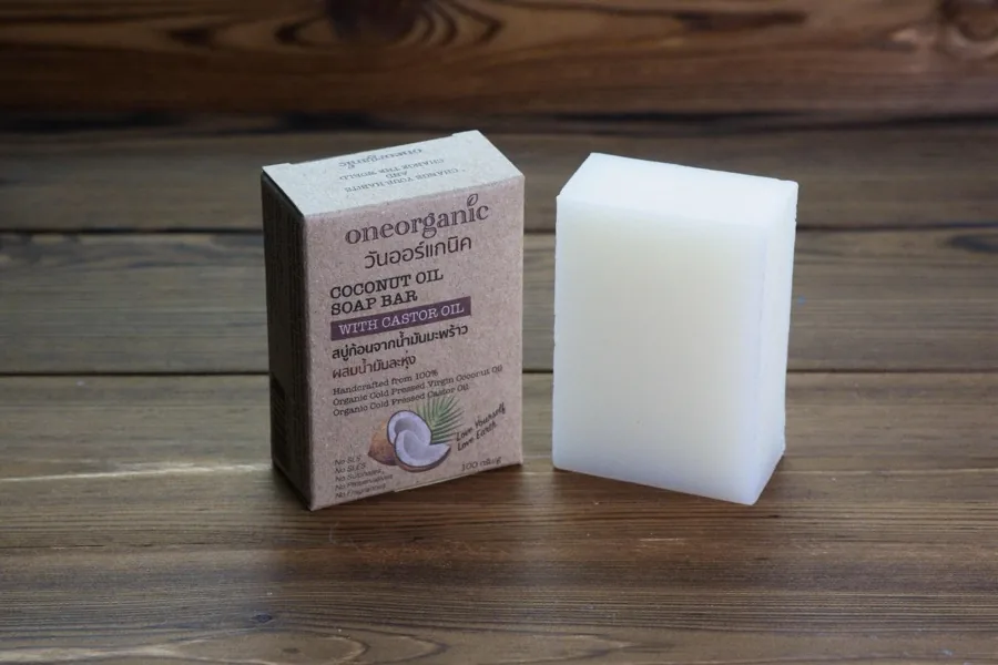 Coconut Oil Soap, With Castor Oil
