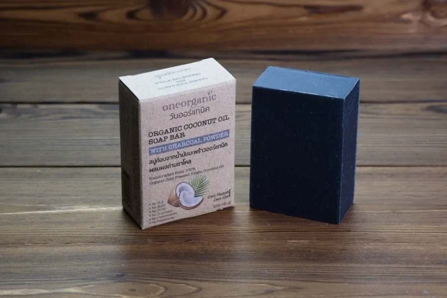 Coconut Oil Soap, With Charcoal Powder